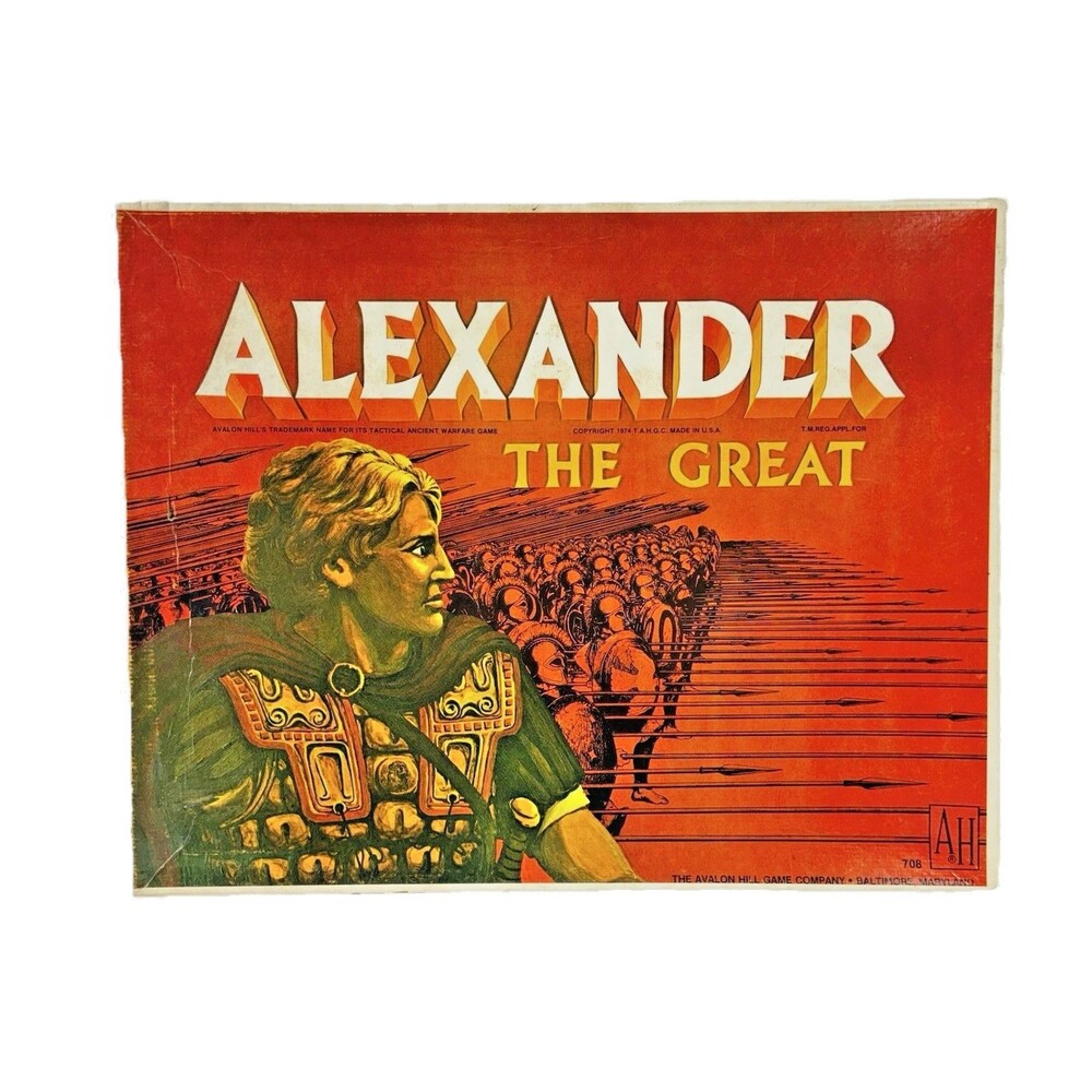 Alexander the Great Avalon Hill Vintage 1974 Board Game